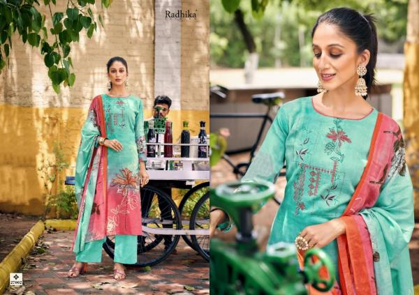 Azara Radhika Noor Jam Cotton Designer Dress Material Collection